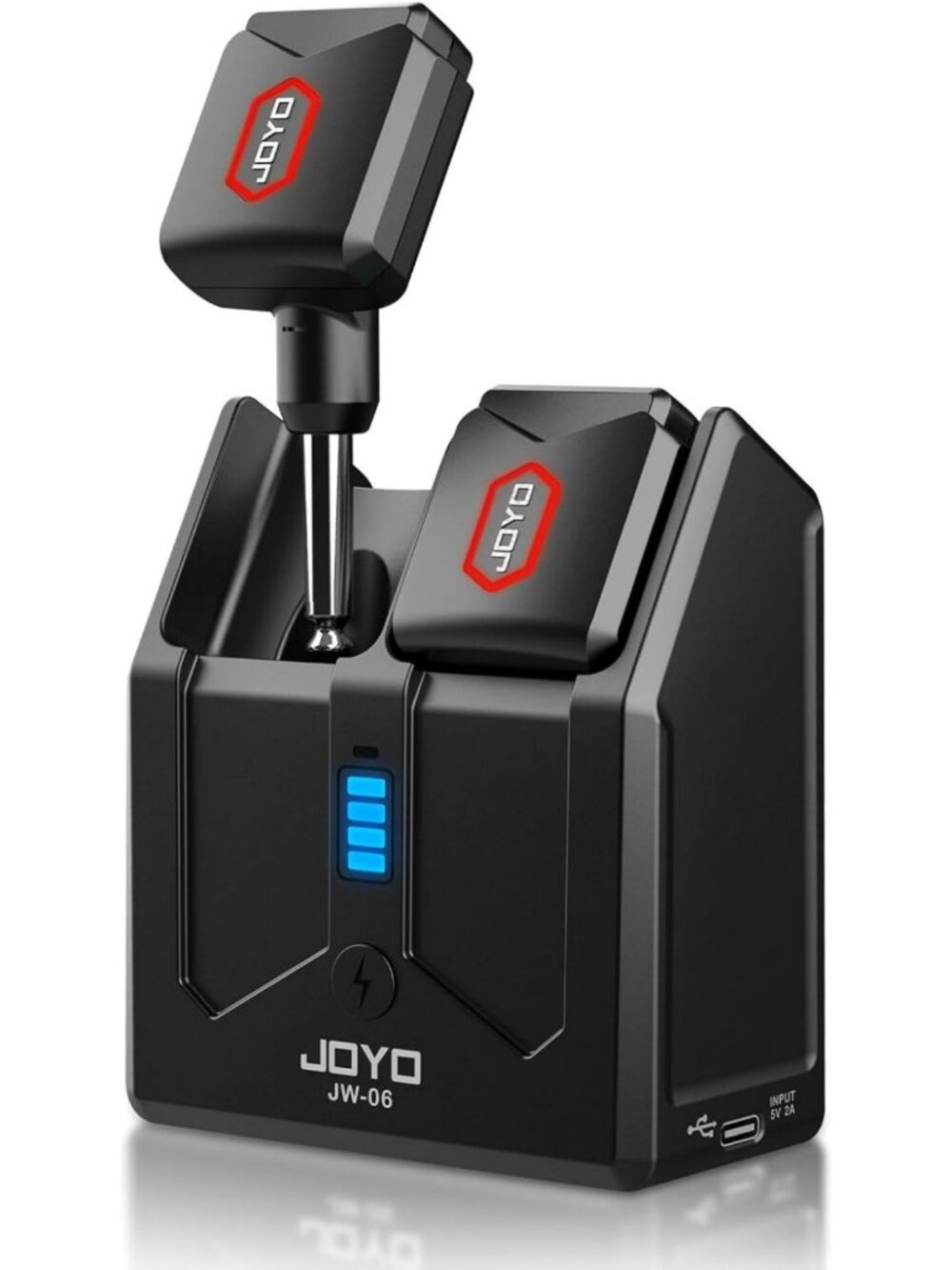 Wireless Guitar System with Charging Case, 18H Battery Life, Low Latency, Plug